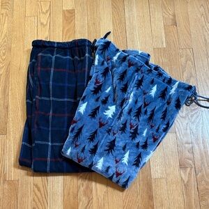 2 prs mens sleep pants Nautica & Amer Outdoorsman. Tie waist & pockets Grt shape